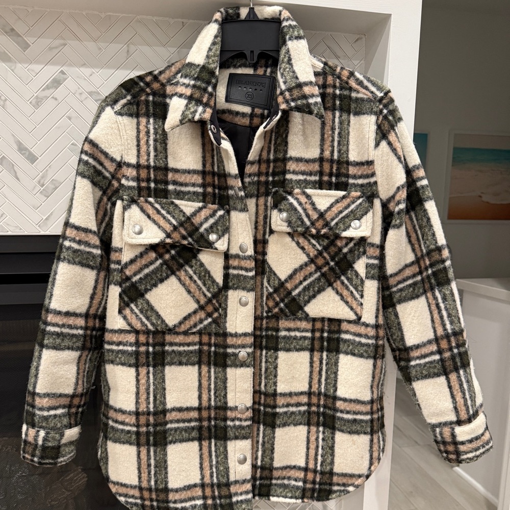 Blanknyc Flannel Shacket size XS
